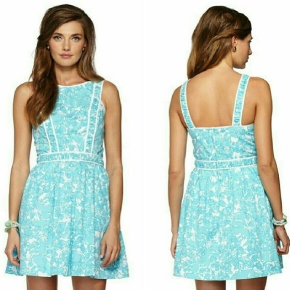 Lilly Pulitzer Becky Style Shorely Blue Dress